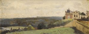 サンジェルマンアンレーシャトーのテラス 作： Jean Baptiste Camille Corot